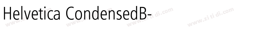 Helvetica CondensedB字体转换